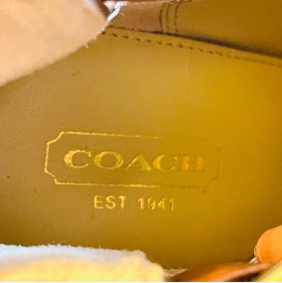 Coach 1941 Ann leather stiletto ankle boots in camel size 7 - Picture 8 of 10